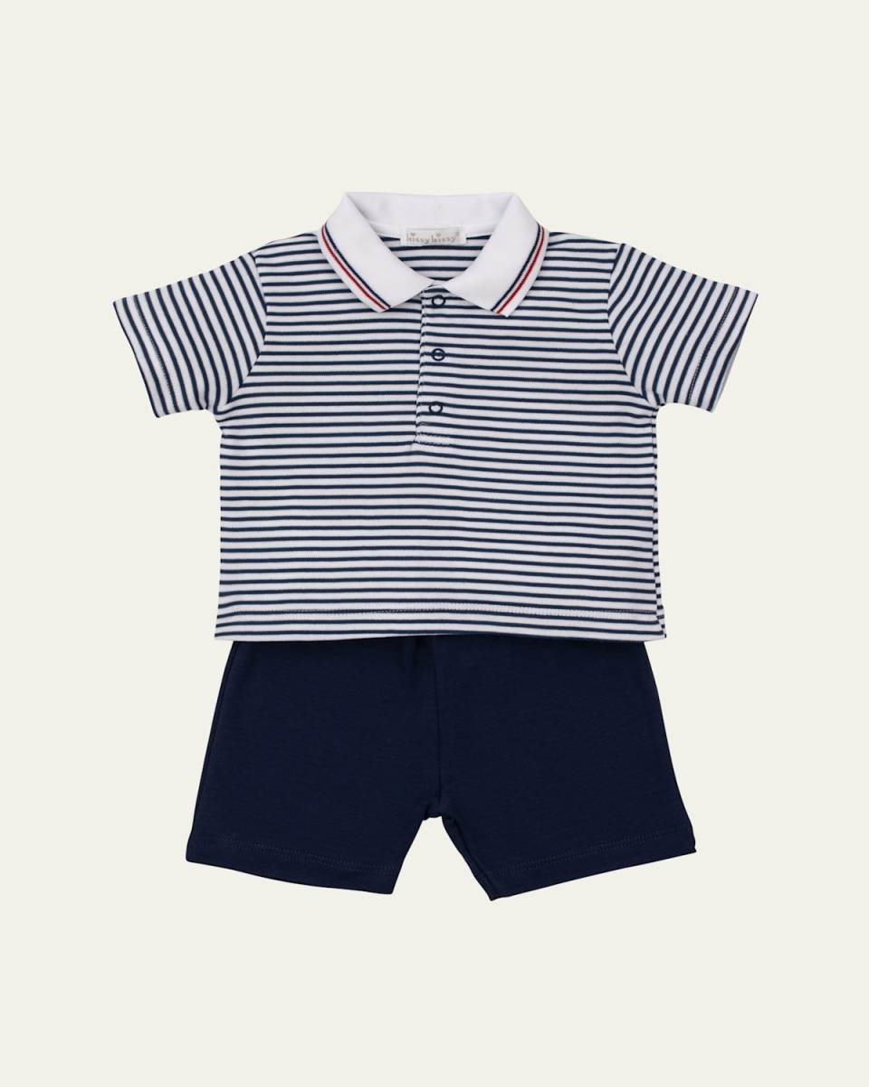 Boy's Bold Stripes & Bright Stars Set, Size 3M-24